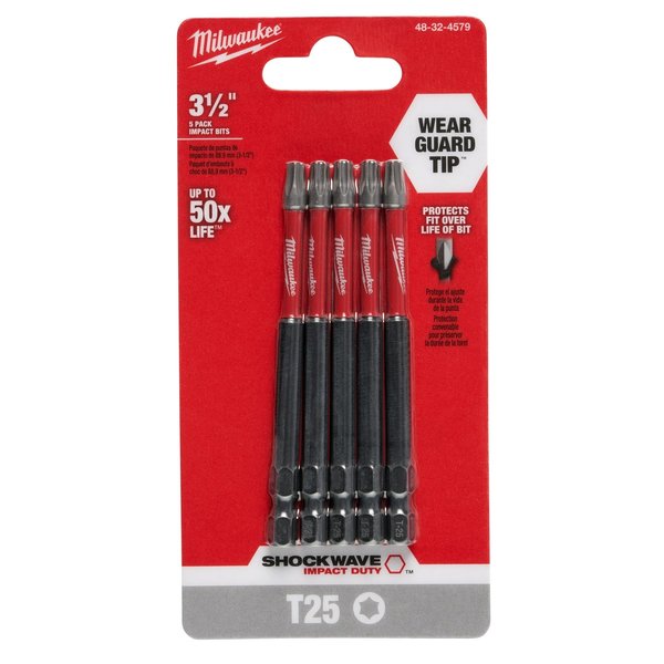 T25 TORX SHOCKWAVE Impact 3-1/2