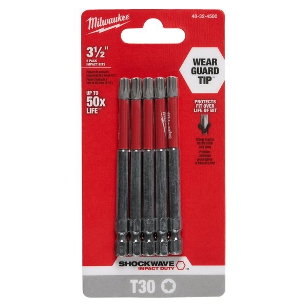 3-1/2 in. TORX T30 SHOCKWAVE Impact Duty Power Bit (5 pk)