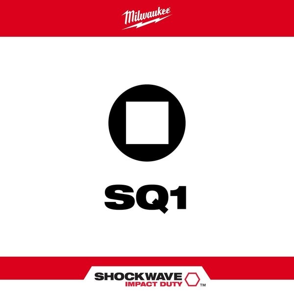 SHOCKWAVE Impact Square Recess #1 Insert Bits (5 PK)