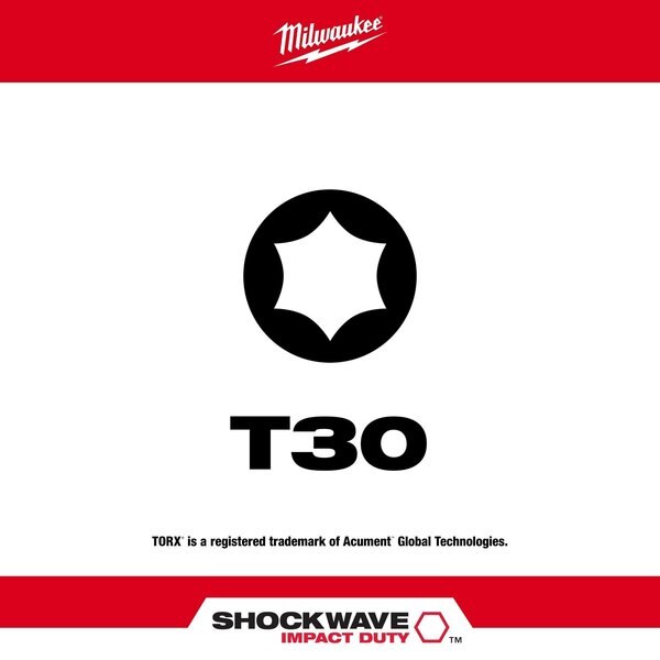 2 in. TORX T30 SHOCKWAVE Impact Duty Power Bit (5 pk)