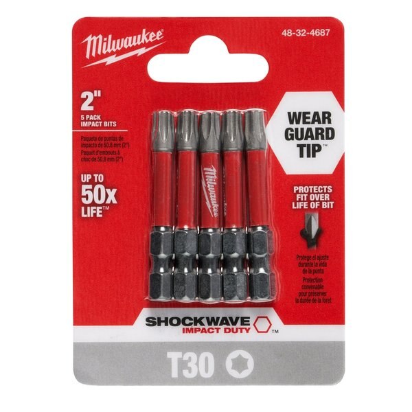 2 in. TORX T30 SHOCKWAVE Impact Duty Power Bit (5 pk)