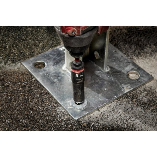 SHOCKWAVE Impact Hex Shank Socket Adapter Set, 1/4 in Drive, Black Oxide, 3-Piece