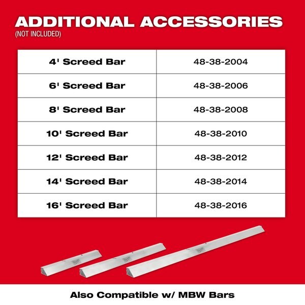 12 ft. Screed Bar