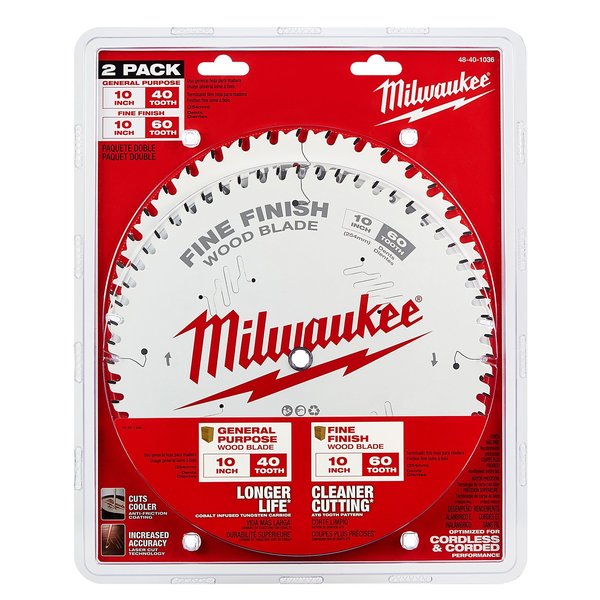 Circular Saw Two-Pack Wood Cutting Blades 10