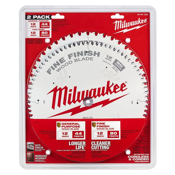 Circular Saw Two-Pack Wood Cutting Blades 12