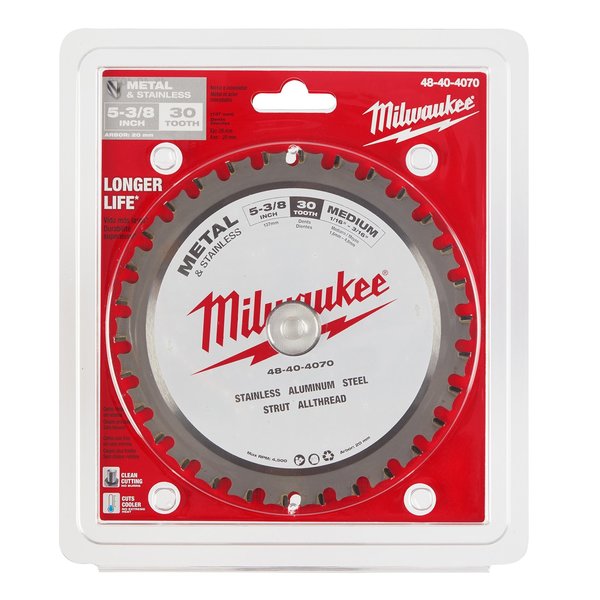 5 3/8 in Metal & Stainless Cutting Circular Saw Blade (25/32 in Arbor)