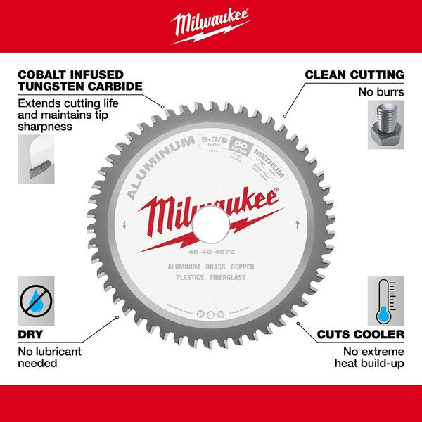 5 3/8 in Aluminum Cutting Circular Saw Blade (25/32 in Arbor)
