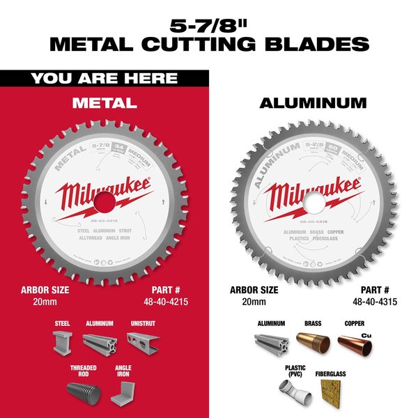 5 7/8 in. 34 Tooth Metal Cutting Circular Saw Blade (20mm Arbor)