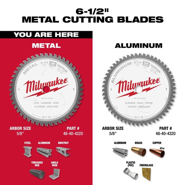 6 1/2 in. 48 Tooth Metal Cutting Circular Saw Blade (5/8 in. Arbor)