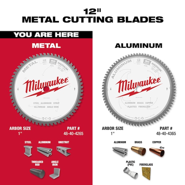 12 in. 60 Tooth Metal Cutting Circular Saw Blade (1 in. Arbor)