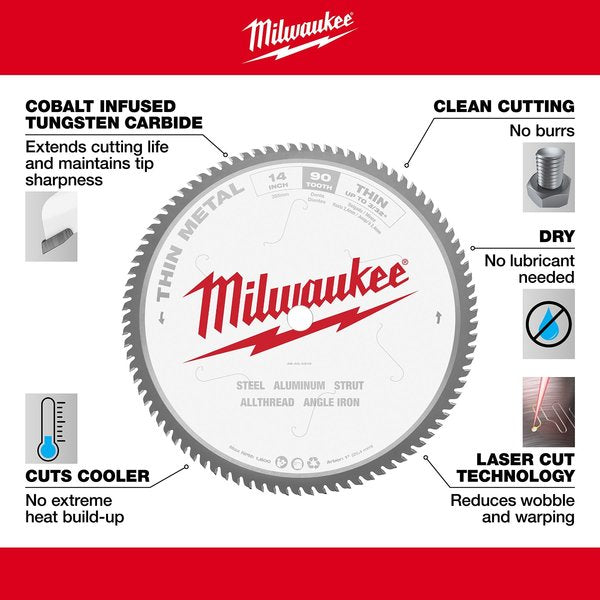 14 in Thin Metal Cutting Circular Saw Blade (1 in Arbor)