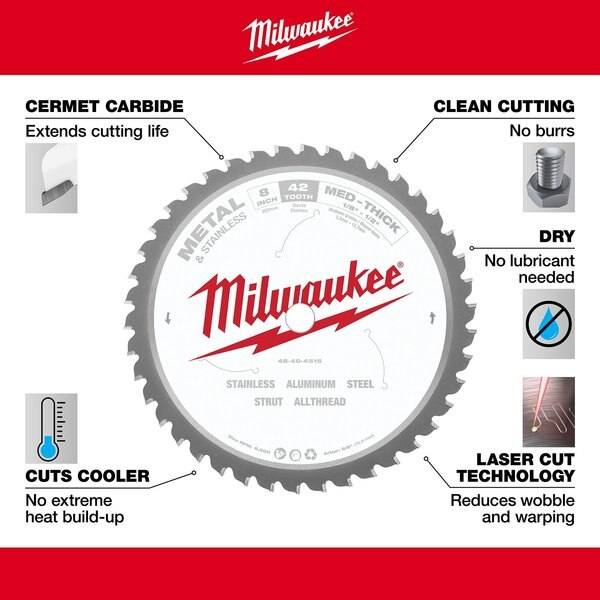 8 in Metal & Stainless Cutting Circular Saw Blade (5/8 in Arbor)