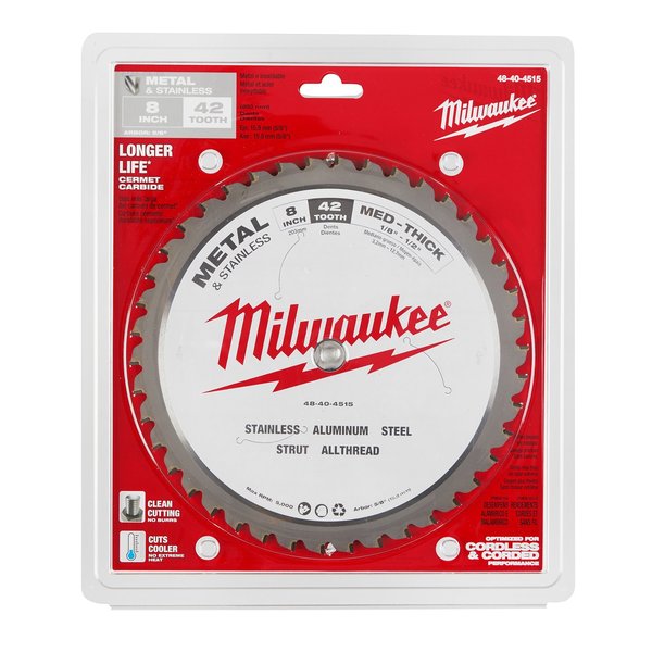8 in Metal & Stainless Cutting Circular Saw Blade (5/8 in Arbor)