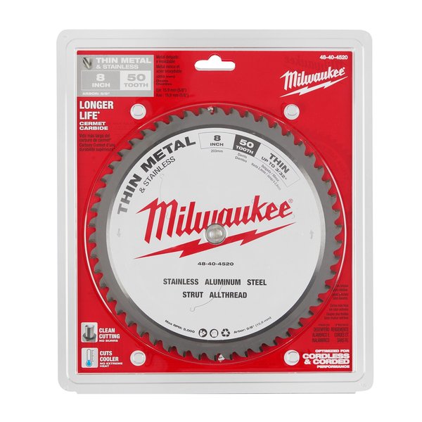 8 in Thin Metal & Stainless Cutting Circular Saw Blade (5/8 in Arbor)