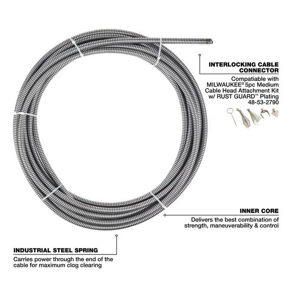 3/8 in. x 75 ft. Inner Core Drum Cable
