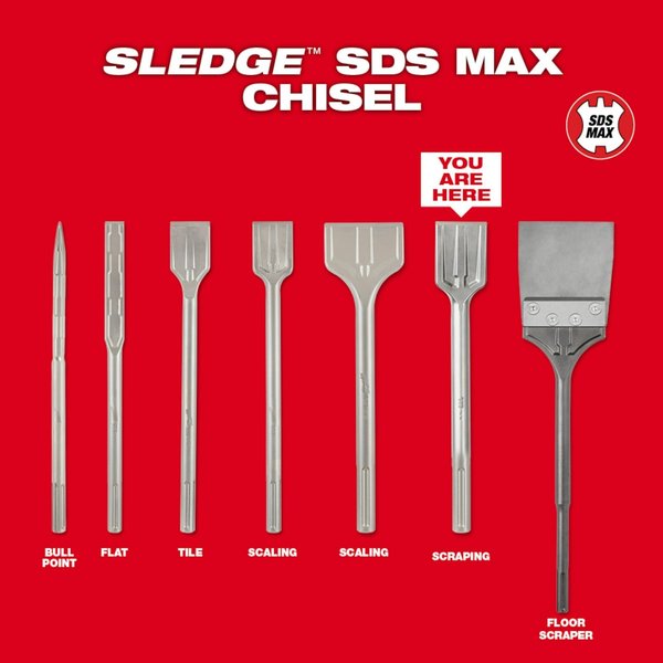 SDS-MAX SLEDGE Scraping Chisel