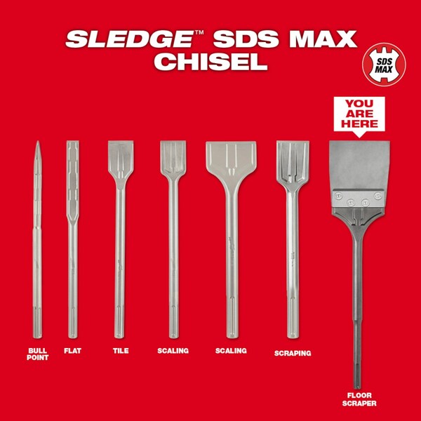 SDS-MAX SLEDGE Floor Scraper