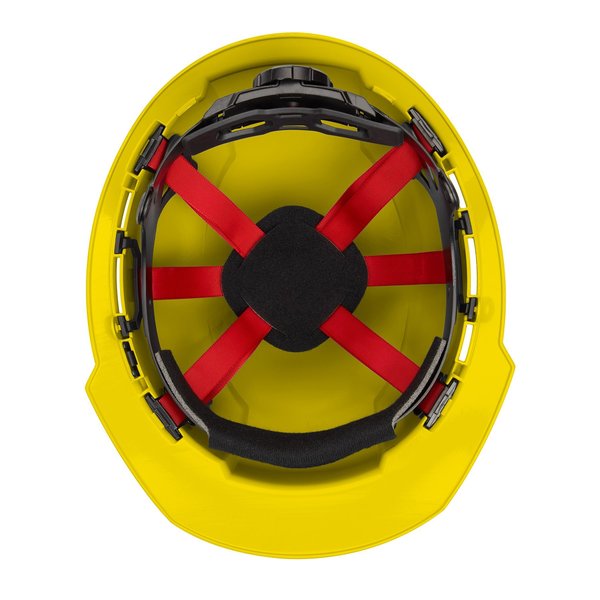 Front Brim Yellow Front Brim Hard Hat w/6pt Ratcheting Suspension - Type 1, Class E