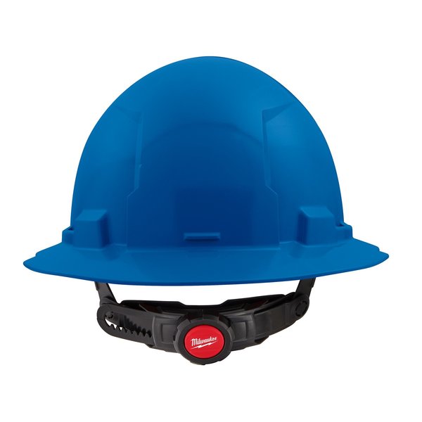 Full Brim Blue Full Brim Hard Hat w/6pt Ratcheting Suspension - Type 1, Class E, Type 1, Class E
