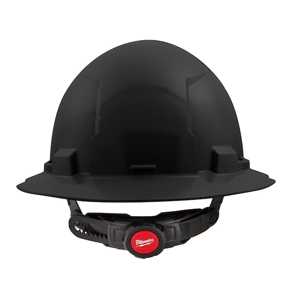 Full Brim Black Full Brim Hard Hat w/6pt Ratcheting Suspension - Type 1, Class E, Type 1, Class E