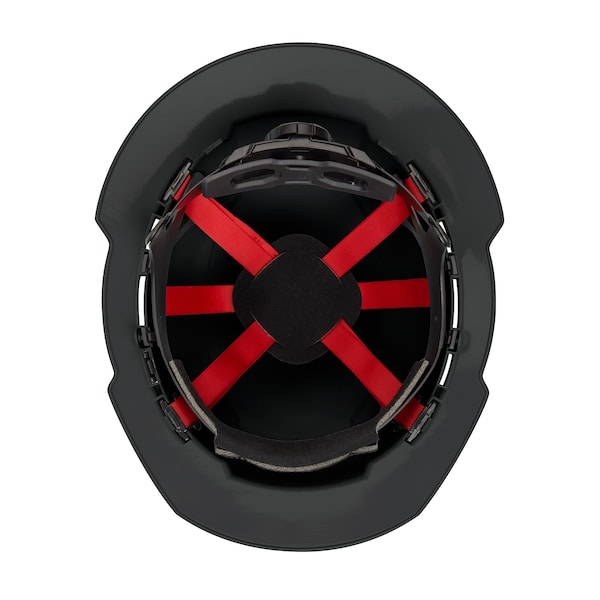 Full Brim Black Full Brim Hard Hat w/6pt Ratcheting Suspension - Type 1, Class E, Type 1, Class E