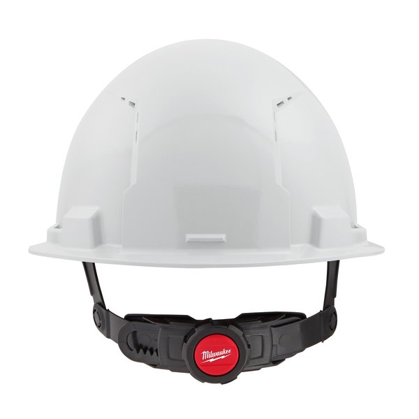 Front Brim White Front Brim Vented Hard Hat w/6pt Ratcheting Suspension - Type 1, Class C