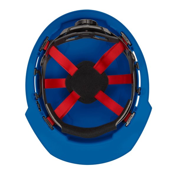 Front Brim Blue Front Brim Vented Hard Hat w/6pt Ratcheting Suspension - Type 1, Class C