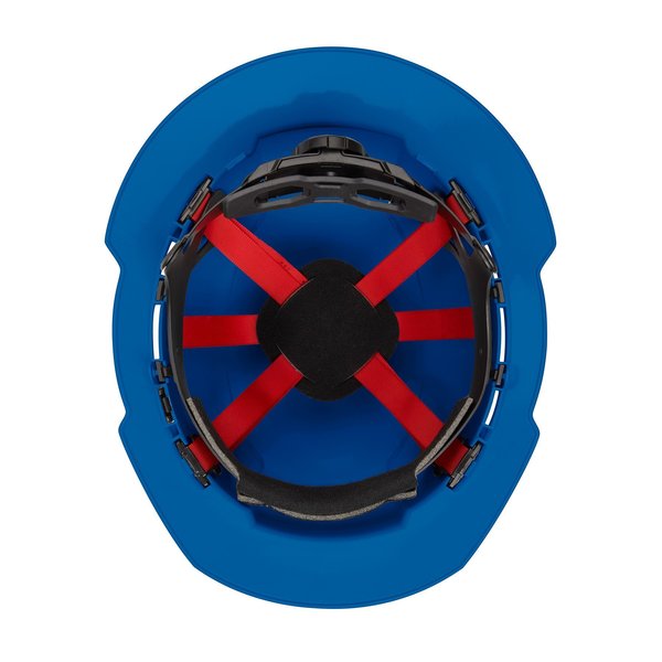 Full Brim Blue Full Brim Vented Hard Hat w/6pt Ratcheting Suspension - Type 1, Class C