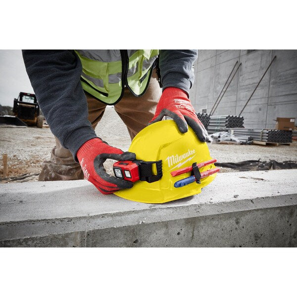 Front Brim Red Front Brim Vented Hard Hat w/6pt Ratcheting Suspension - Type 1, Class C