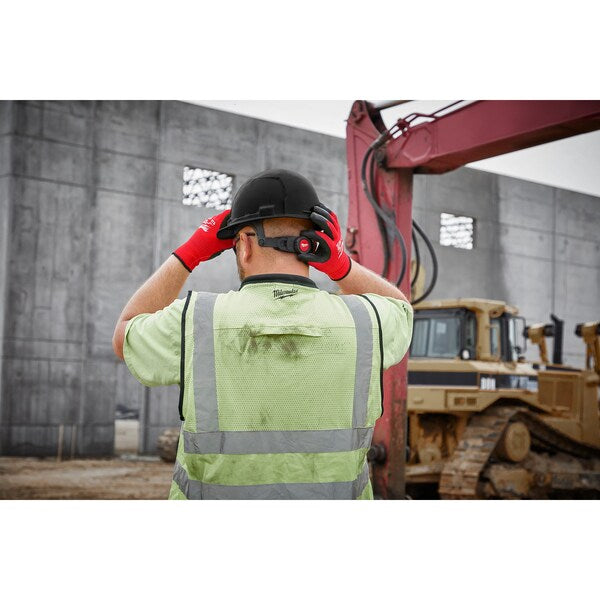 Front Brim Red Front Brim Vented Hard Hat w/6pt Ratcheting Suspension - Type 1, Class C