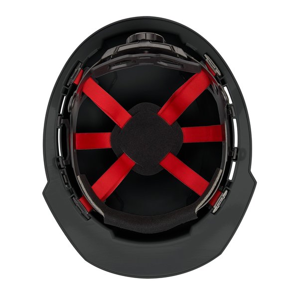 Front Brim Black Front Brim Vented Hard Hat w/6pt Ratcheting Suspension - Type 1, Class C