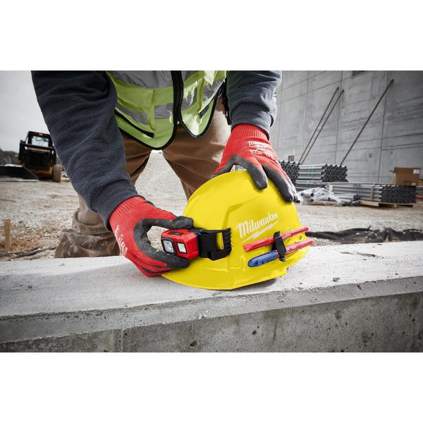 Front Brim Orange Front Brim Vented Hard Hat w/6pt Ratcheting Suspension - Type 1, Class C
