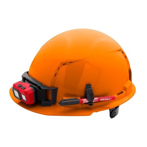 Front Brim Orange Front Brim Vented Hard Hat w/6pt Ratcheting Suspension - Type 1, Class C
