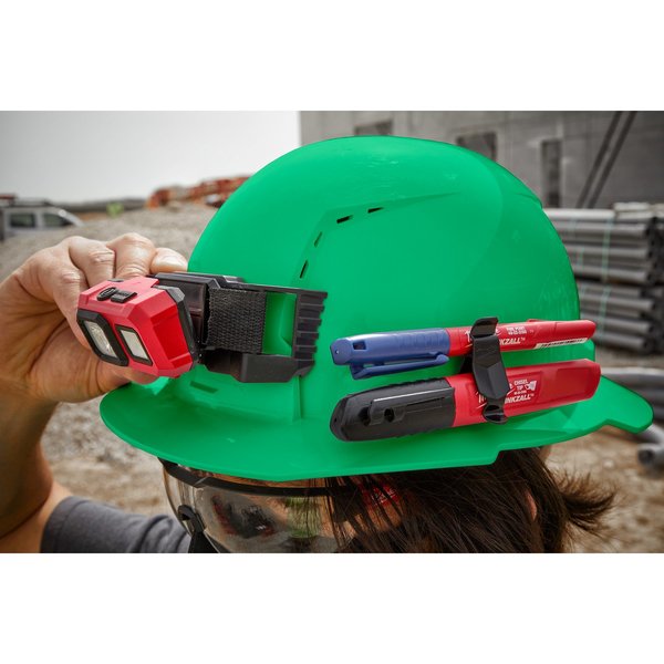 Full Brim Orange Full Brim Vented Hard Hat w/6pt Ratcheting Suspension - Type 1, Class C