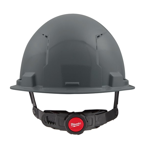 Front Brim Gray Front Brim Vented Hard Hat w/6pt Ratcheting Suspension - Type 1, Class C