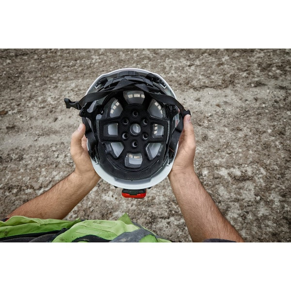 Climbing Green Vented Safety Helmet - Type 2, Class C, Type 2, Class C