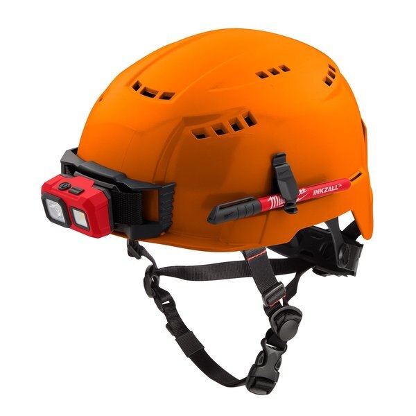 Climbing Orange Vented Safety Helmet - Type 2, Class C, Type 2, Class C