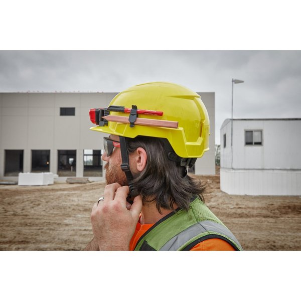 Front Brim Green Front Brim Vented Safety Helmet - Type 2, Class C, Type 2, Class C