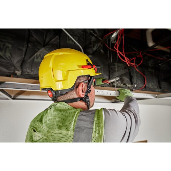 Front Brim Yellow Front Brim Safety Helmet - Type 2, Class E, Type 2, Class E
