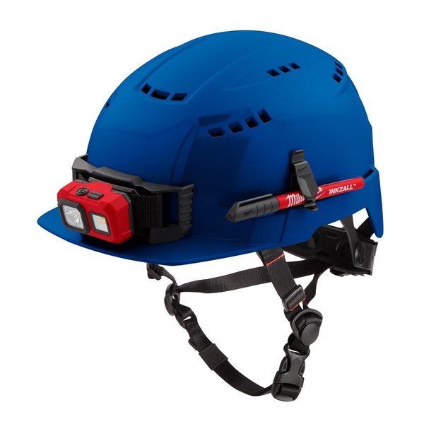Front Brim Blue Front Brim Vented Safety Helmet - Type 2, Class C, Type 2, Class C