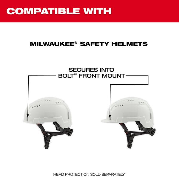 BOLT Clear Dual Coat Lens Eye Visor for Milwaukee Safety Helmets