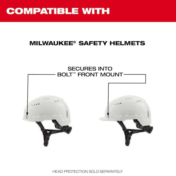 BOLT Tinted Dual Coat Lens Eye Visor for Milwaukee Safety Helmets