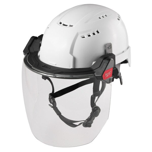 BOLT Clear Dual Coat Lens Full Face Shield for Milwaukee Safety Helmets and Hard Hats