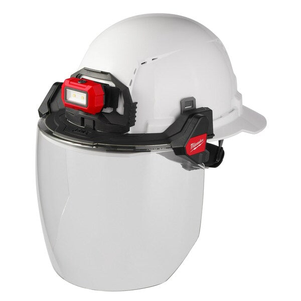 BOLT Clear Dual Coat Lens Full Face Shield for Milwaukee Safety Helmets and Hard Hats