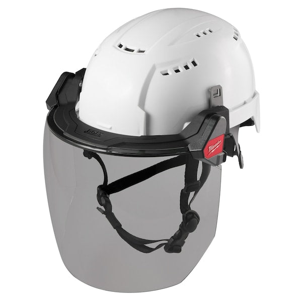 BOLT Gray Dual Coat Lens Full Face Shield for Milwaukee Safety Helmets and Hard Hats
