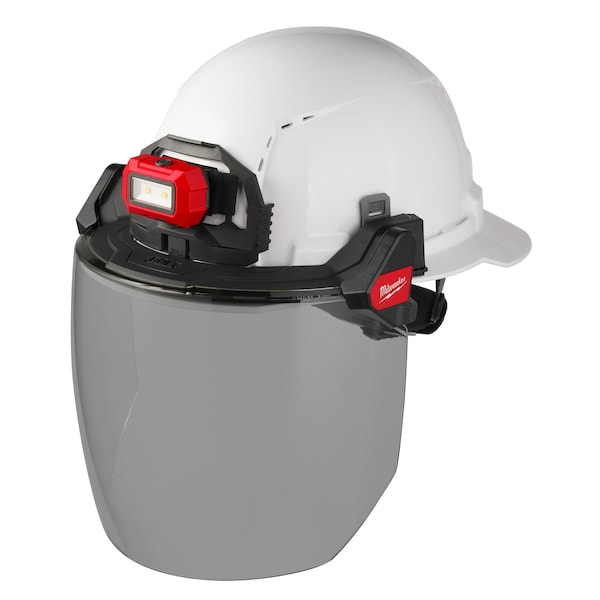 BOLT Gray Dual Coat Lens Full Face Shield for Milwaukee Safety Helmets and Hard Hats