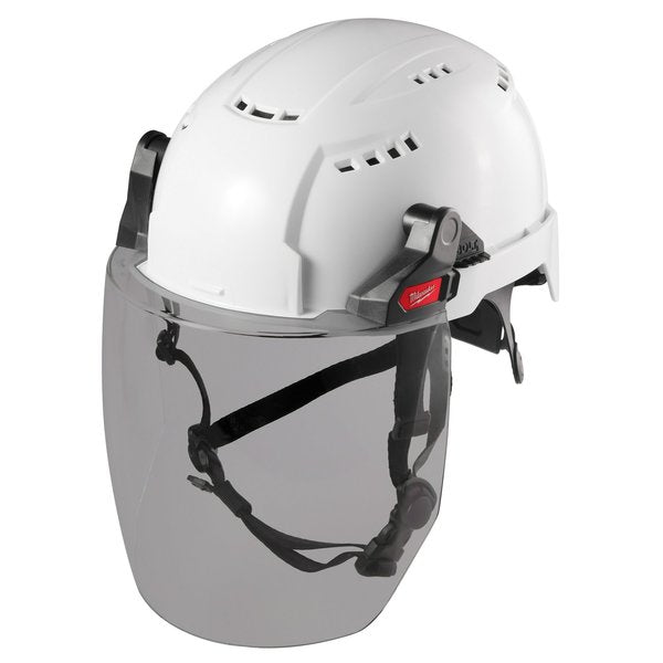 BOLT Gray Dual Coat Lens Full Face Shield for Milwaukee No-Brim Safety Helmets