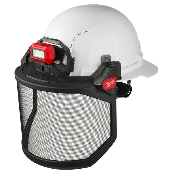 BOLT Metal Mesh Full Face Shield for Milwaukee Safety Helmets and Hard Hats