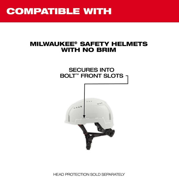 BOLT Metal Mesh Full Face Shield for Milwaukee No-Brim Safety Helmets