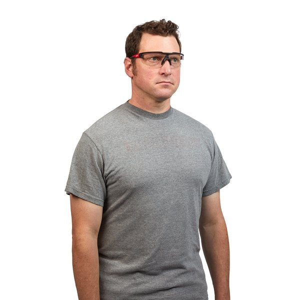 Safety Glasses - Clear Anti-Scratch Lenses (Polybag), Clear Polycarbonate Lens